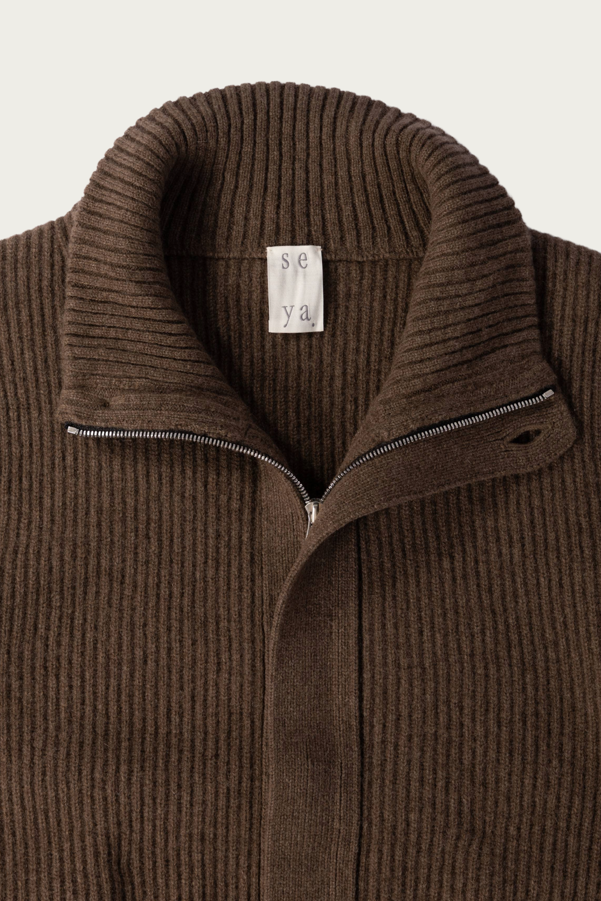 Seya - Cloud Knit Blouson - Natural Brown - Canoe Club