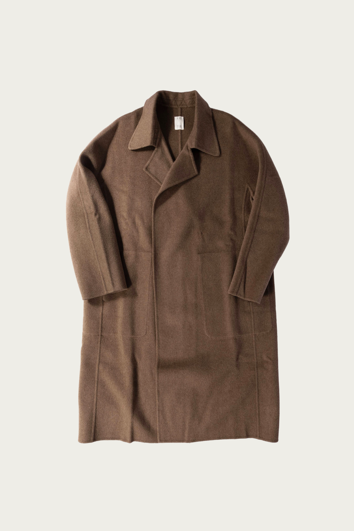 Seya - Double Face Coat - Natural Brown - Canoe Club