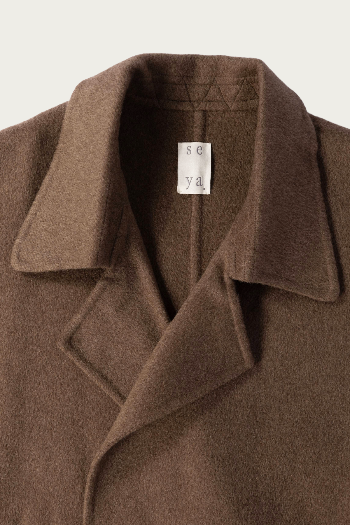 Seya - Double Face Coat - Natural Brown - Canoe Club