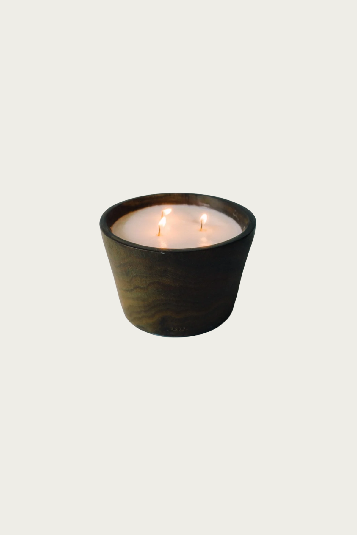 Seya - Palo Santo Hand Made Candle - L - Off White X Brown - Canoe Club