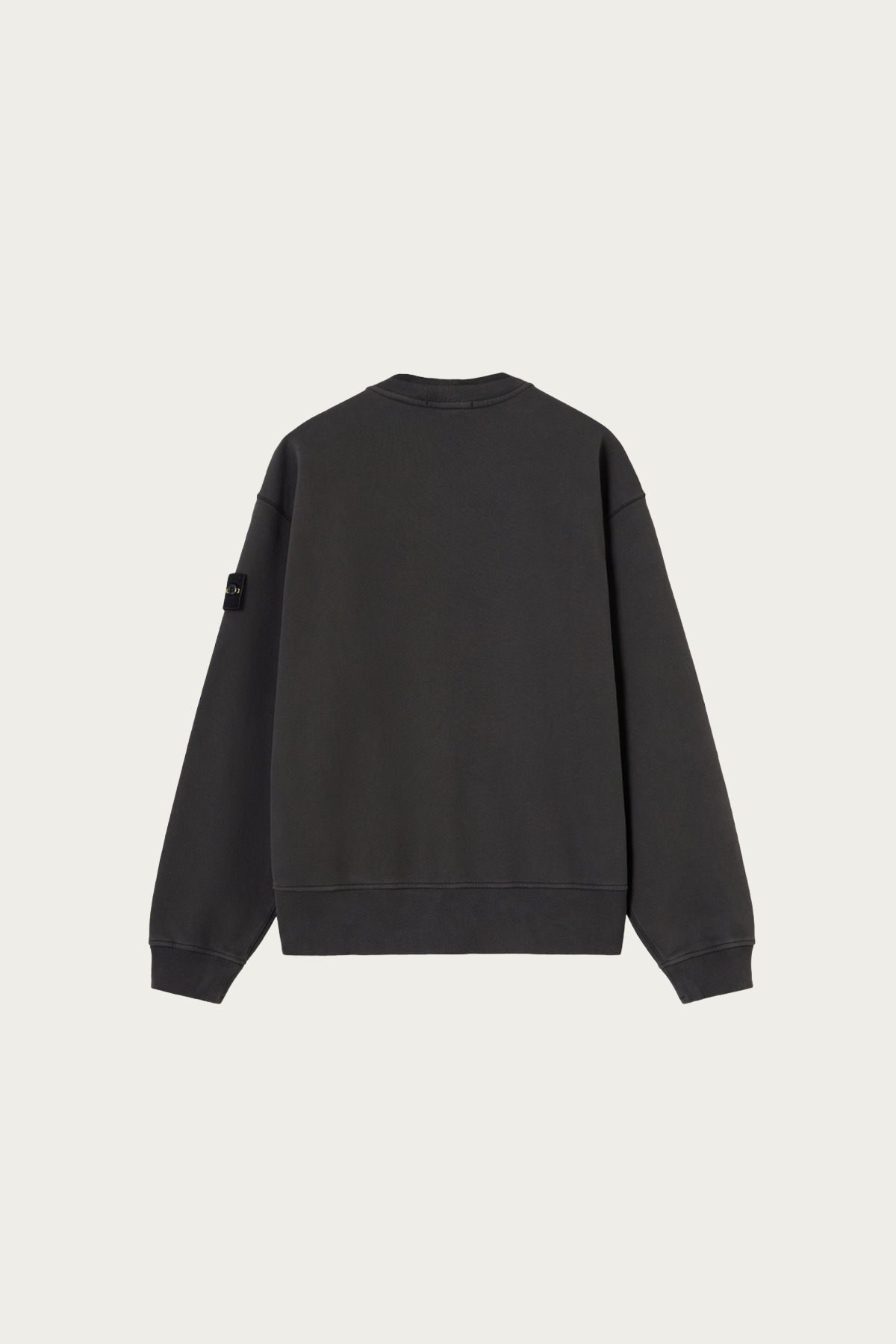Stone Island - Brushed Organic Cotton Fleece Crewneck Sweatshirt - Black - Canoe Club