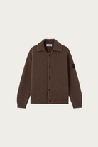 Stone Island - Loose-Fit Collared Lambswool Jumper - Umber Melange - Canoe Club