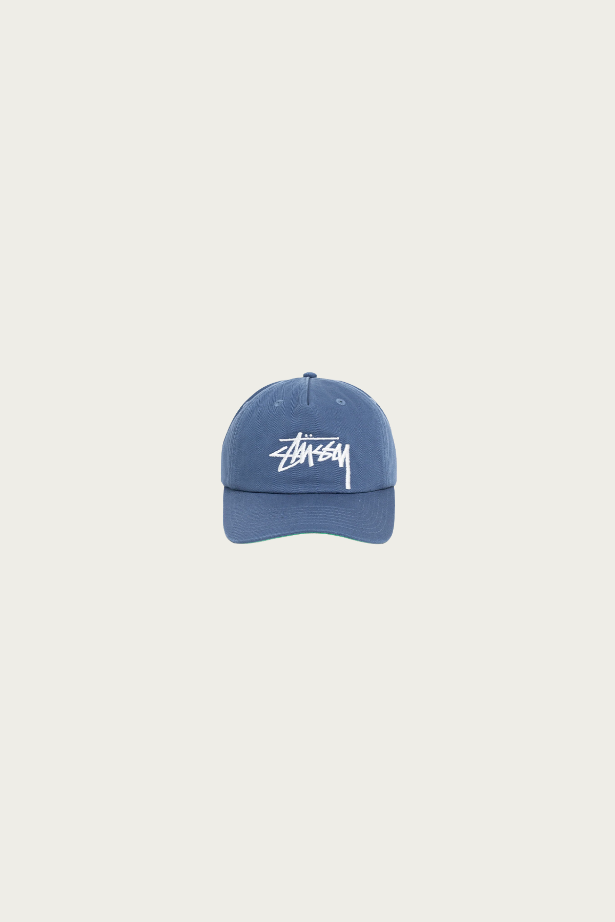 Stüssy - Big Stock Mid Depth Cap - Deep Blue - Canoe Club