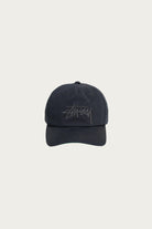 Stüssy - Big Stock Mid Depth Cap - Navy Eclipse - Canoe Club