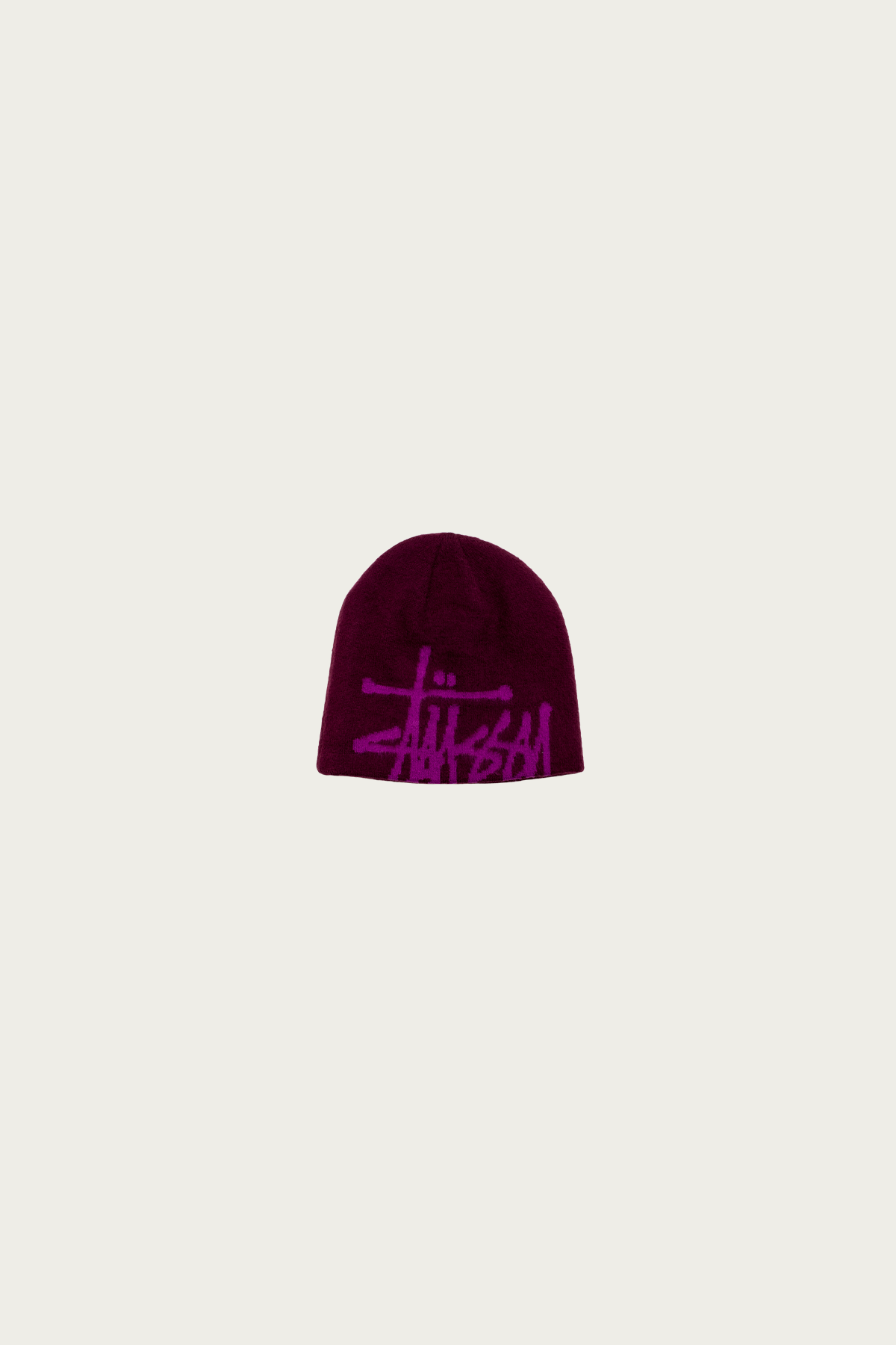 Stüssy - Brushed Out Basic Skullcap - Plum - Canoe Club