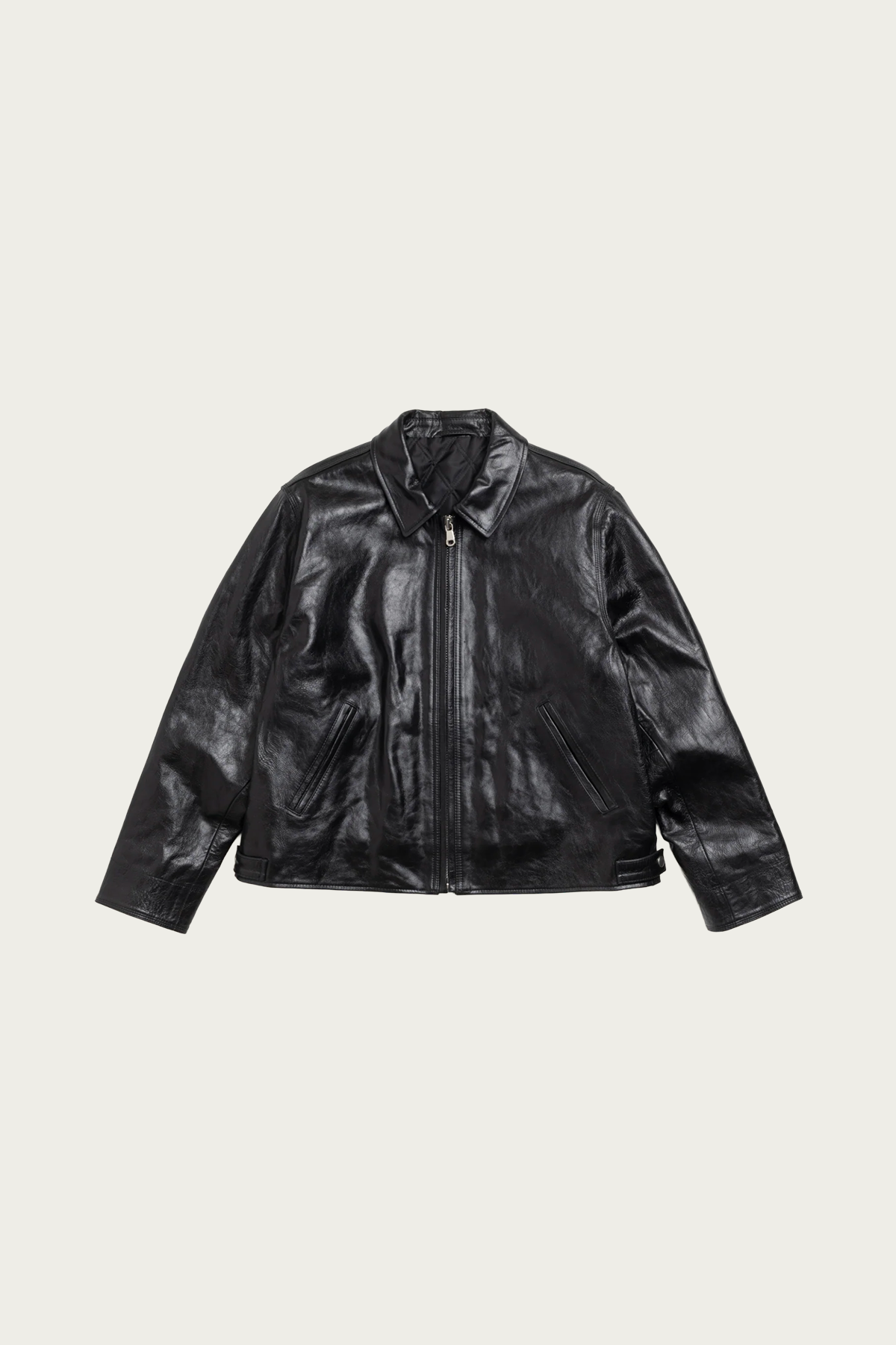 Stüssy - Garage Jacket Leather - Black - Canoe Club