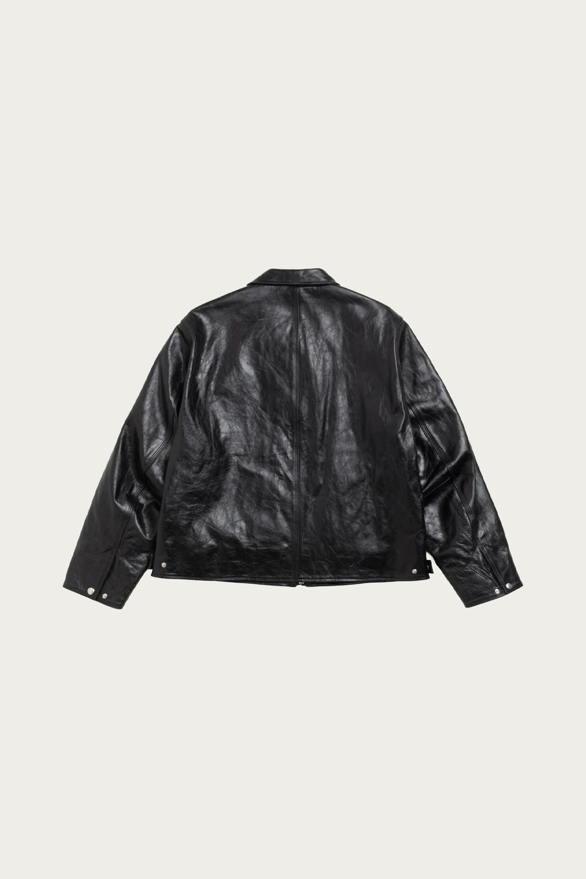 Stüssy - Garage Jacket Leather - Black - Canoe Club