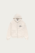 Stüssy - Surf Size Garment Dyed Zip Hood - Bone - Canoe Club