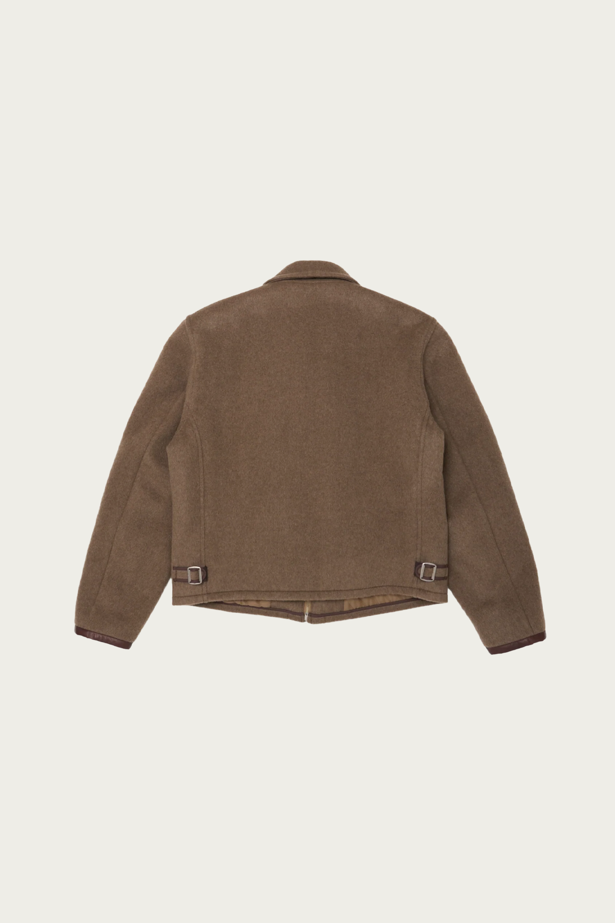 Taiga Takahashi - Lot. 332 Leather-Piped Cuff Sports Jacket - Beige - Canoe Club