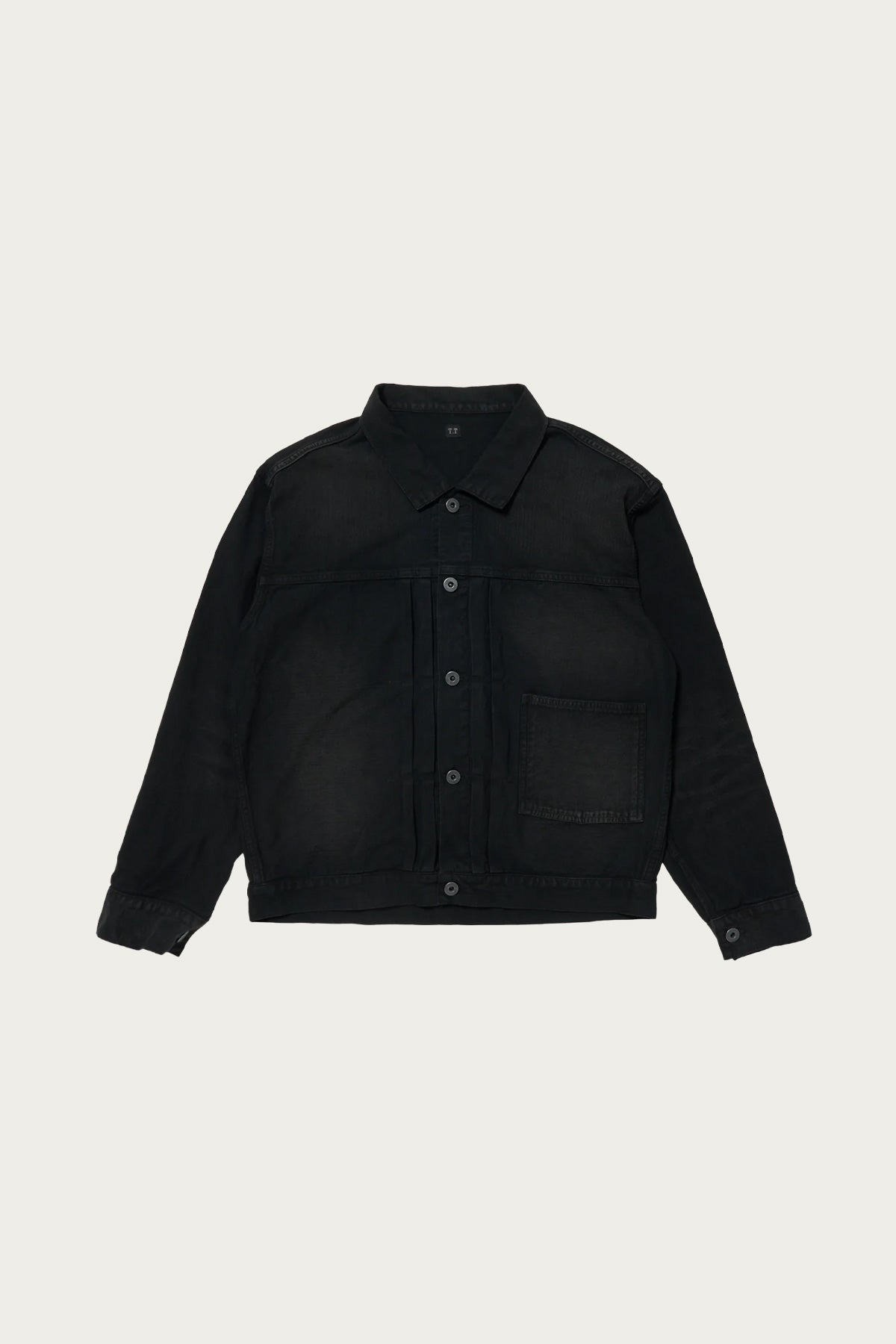 Taiga Takahashi - Lot.309 Buckle-Backed Jacket - Damaged Sumi Dyed Black - Canoe Club