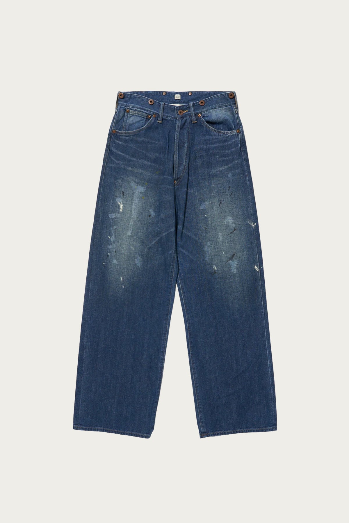 Taiga Takahashi - Lot. 704 Denim Trousers C.1920's - Damaged Indigo Paint - Canoe Club