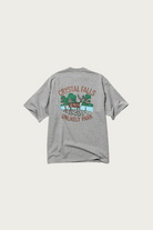 Unlikely Dry Goods - Authentic Graphic Tee "Crystal Falls" - Gray - Canoe Club