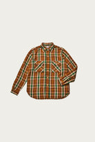 Warehouse & Co. - 3104 Flannel Shirt Pattern B - Brown/Off White - Canoe Club