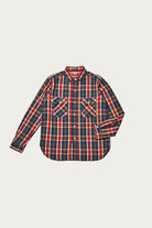Warehouse & Co. - 3104 Flannel Shirt Pattern B - Navy/Off White - Canoe Club