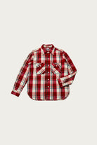 Warehouse & Co. - 3104 Flannel Shirt Pattern C - Red/Off White - Canoe Club