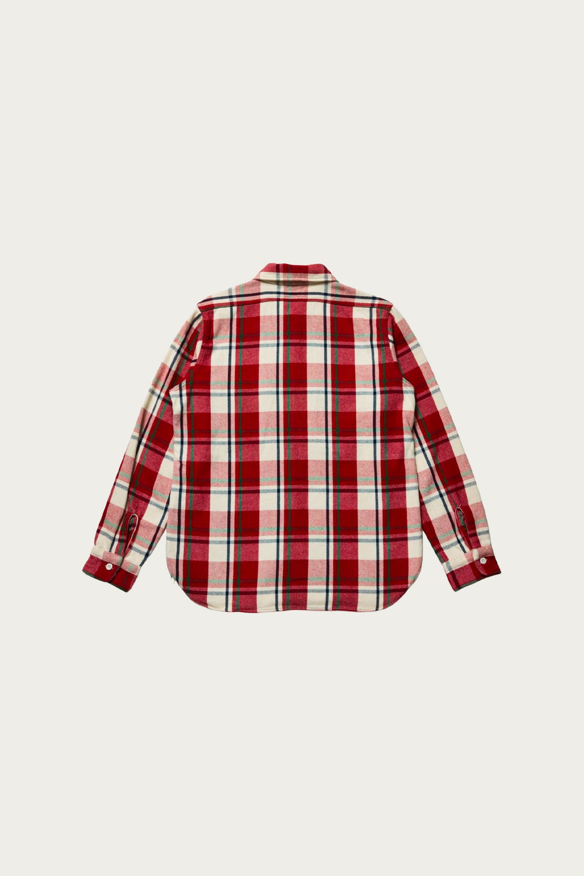 Warehouse & Co. - 3104 Flannel Shirt Pattern C - Red/Off White - Canoe Club