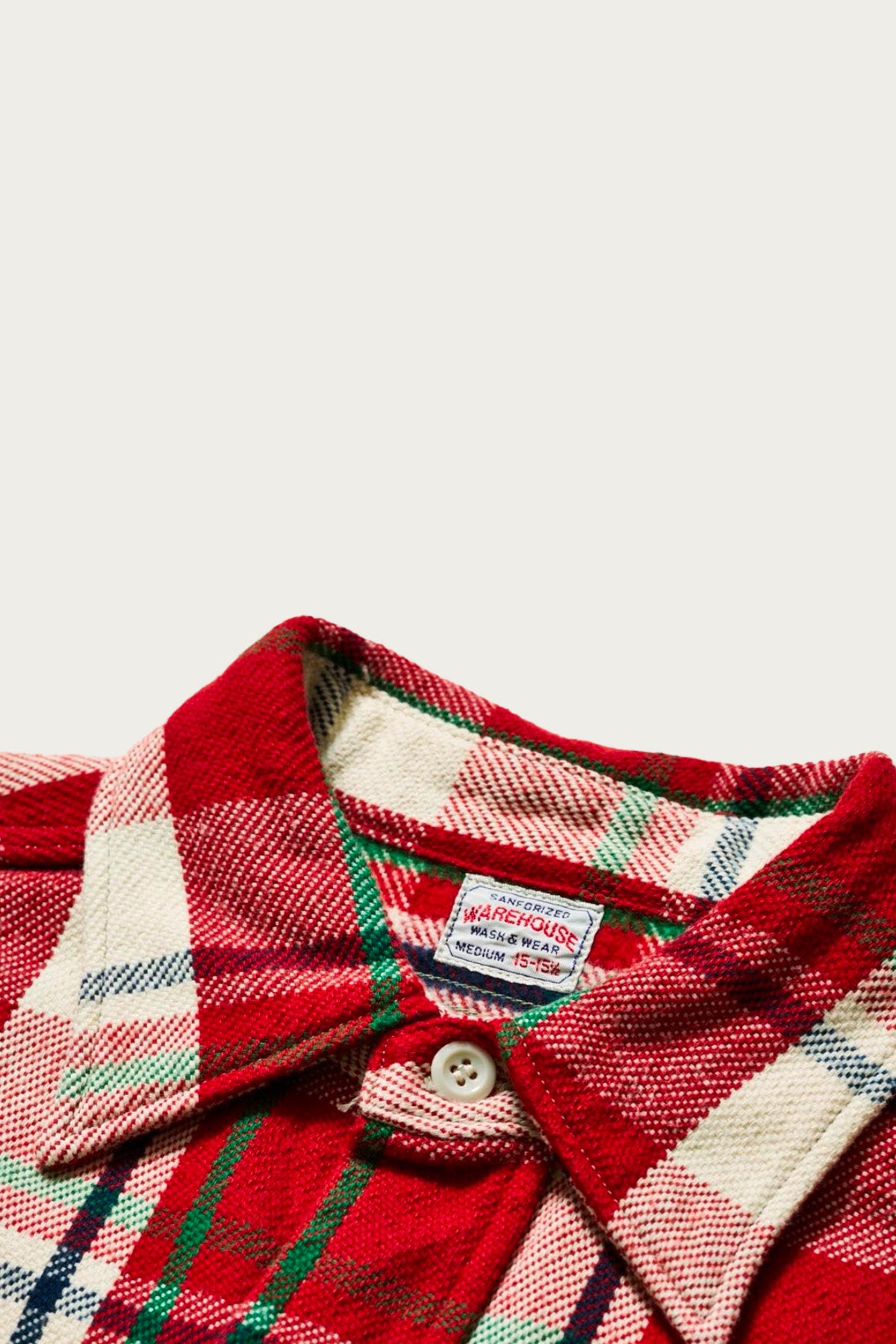 Warehouse & Co. - 3104 Flannel Shirt Pattern C - Red/Off White - Canoe Club
