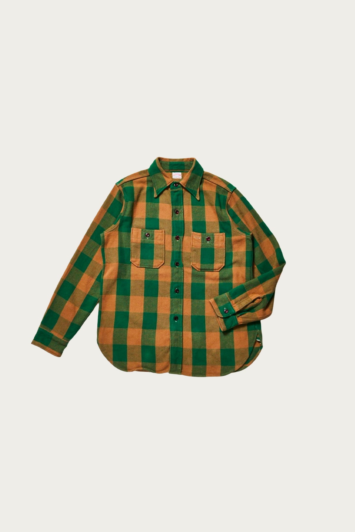 Warehouse & Co. - 3104 Flannel Shirt Pattern F - Brown/Off White - Canoe Club