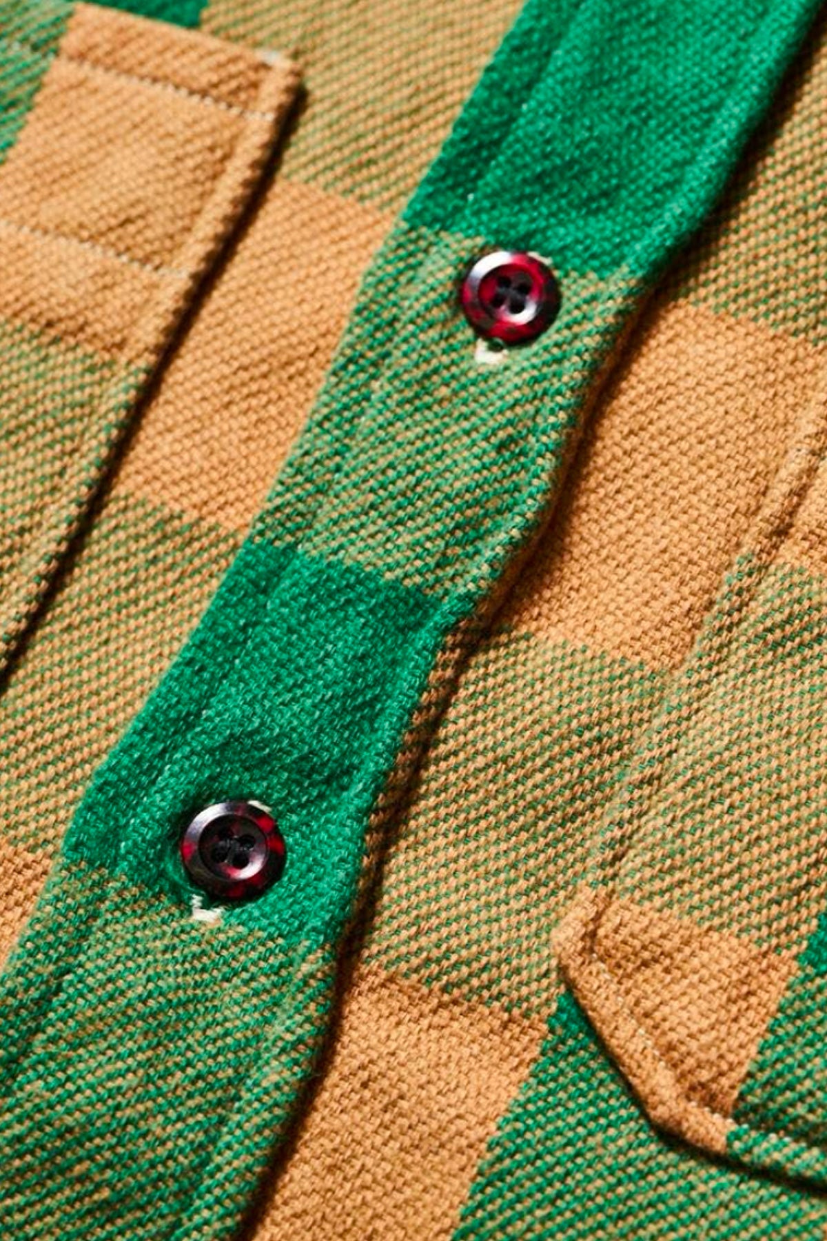 Warehouse & Co. - 3104 Flannel Shirt Pattern F - Brown/Off White - Canoe Club