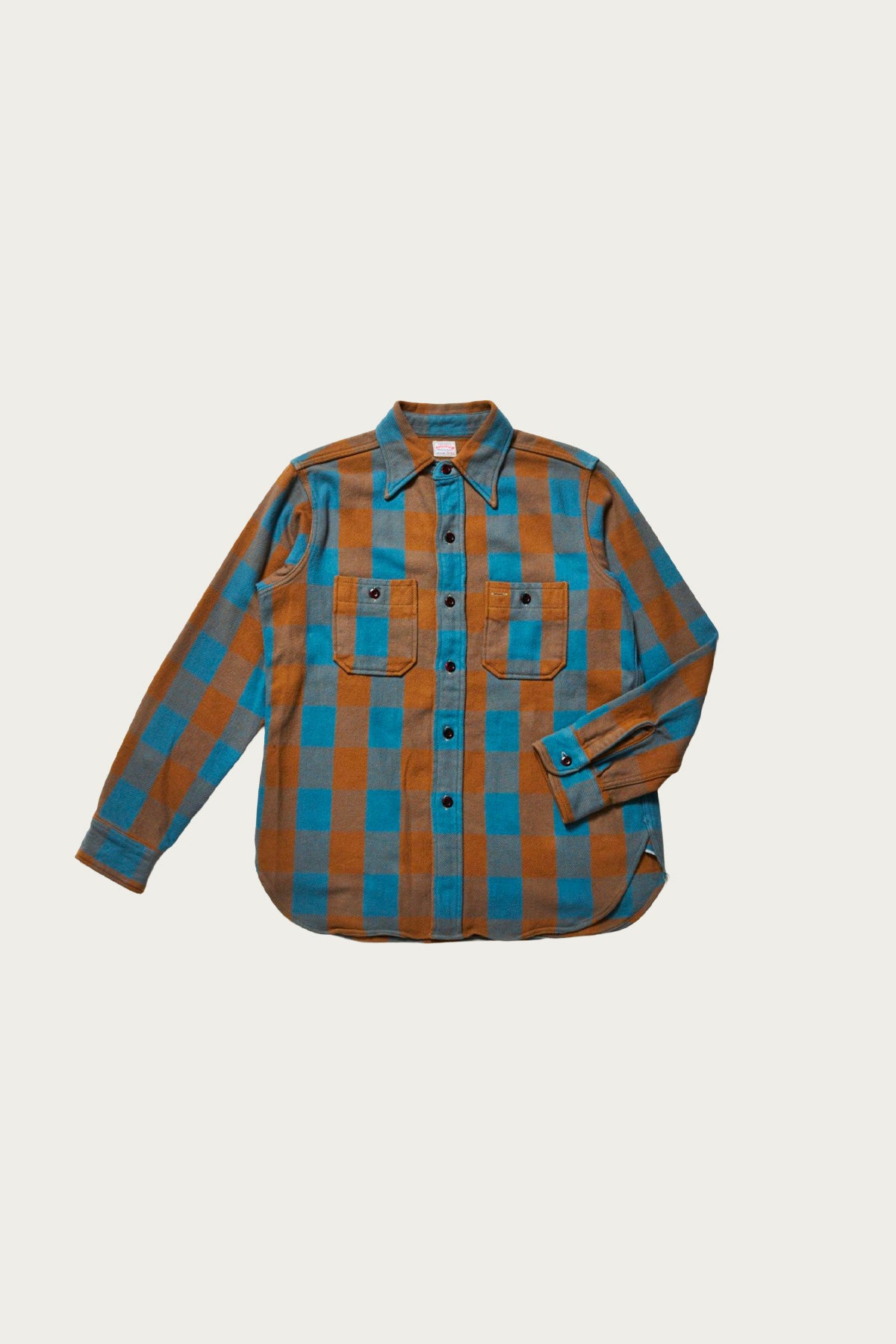 Warehouse & Co. - 3104 Flannel Shirt Pattern F - Navy/Off White - Canoe Club