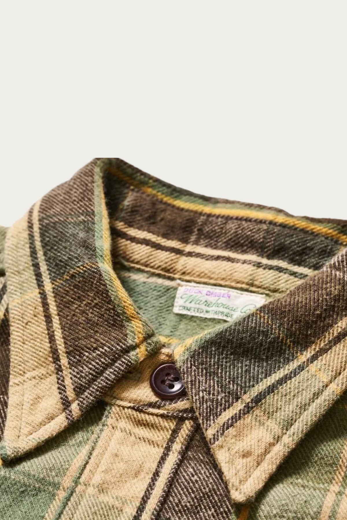 Warehouse & Co. - Lot 3022 Flannel Shirt - Beige/Off White - Canoe Club