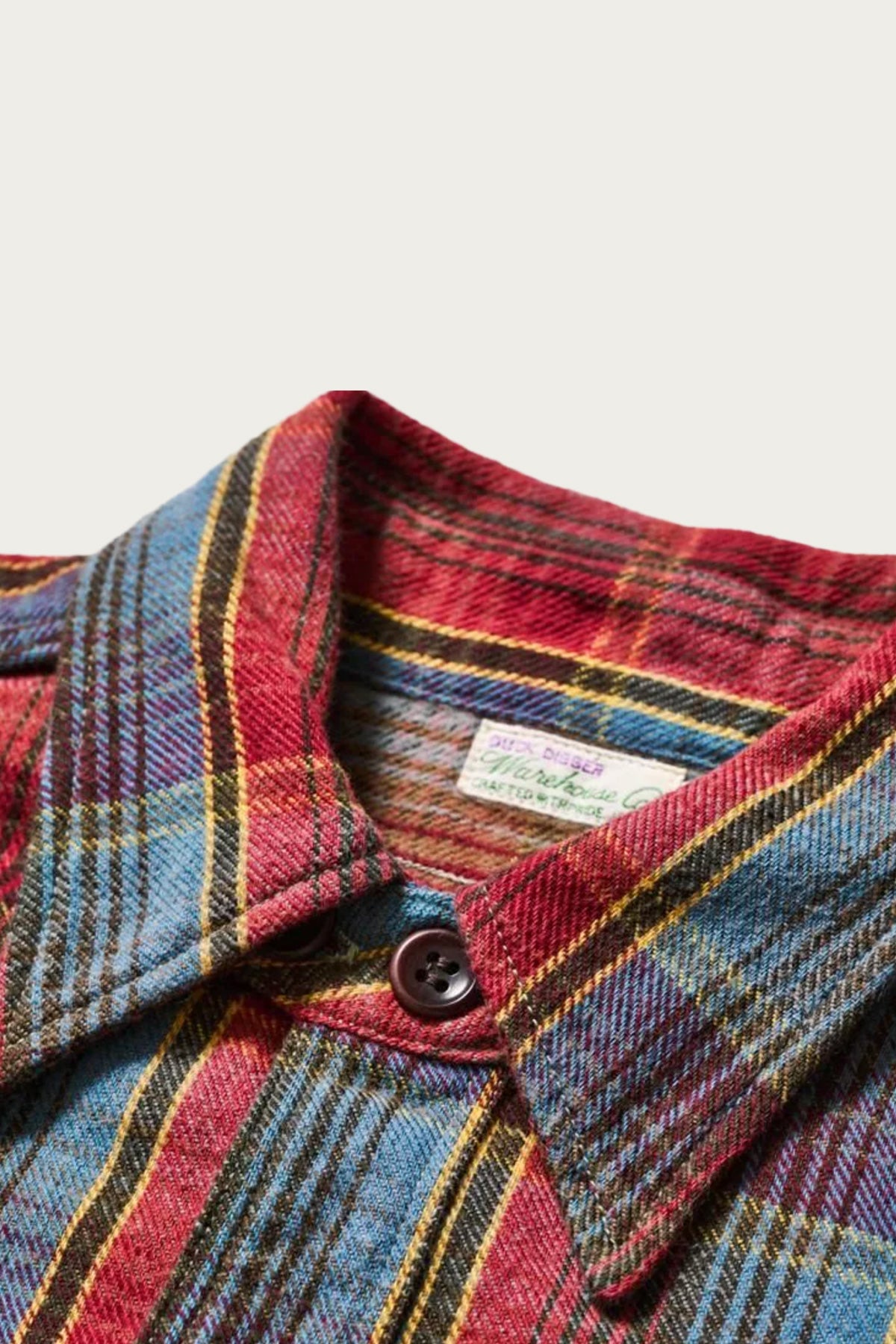 Warehouse & Co. - Lot 3022 Flannel Shirt - Red/Navy/Off White - Canoe Club