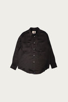 William Frederick - Office Shirt - Black Linen - Canoe Club