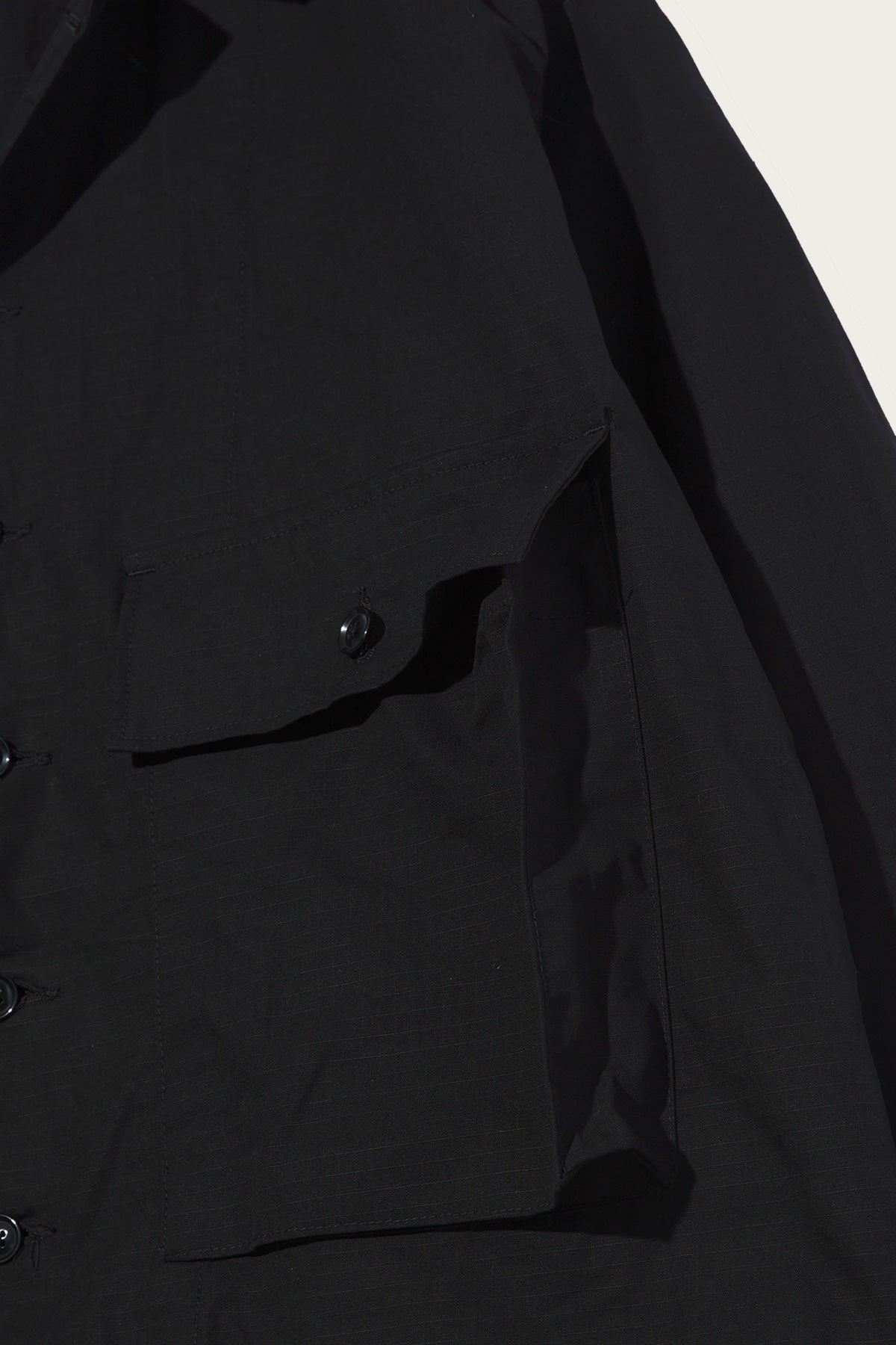 Engineered Garments Workaday - Sea Bees Jacket - Black Cotton Ripstop - Canoe Club