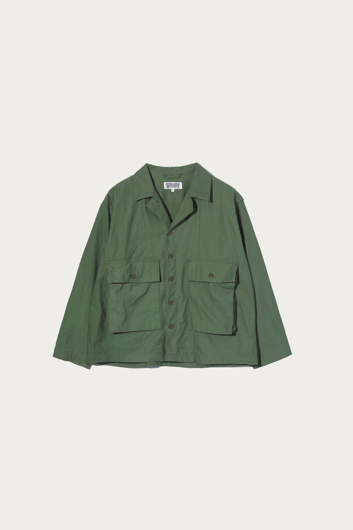 Engineered Garments Workaday - Sea Bees Jacket - Olive Cotton Reversed Sateen - Canoe Club
