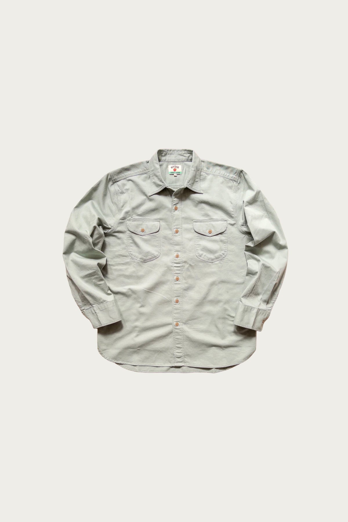 Wythe - Cotton HBT Officer's Shirt - Sage - Canoe Club