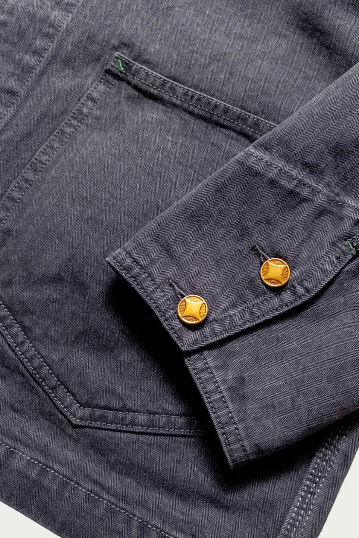 Wythe - Japanese HBT Barn Jacket - Faded Navy - Canoe Club