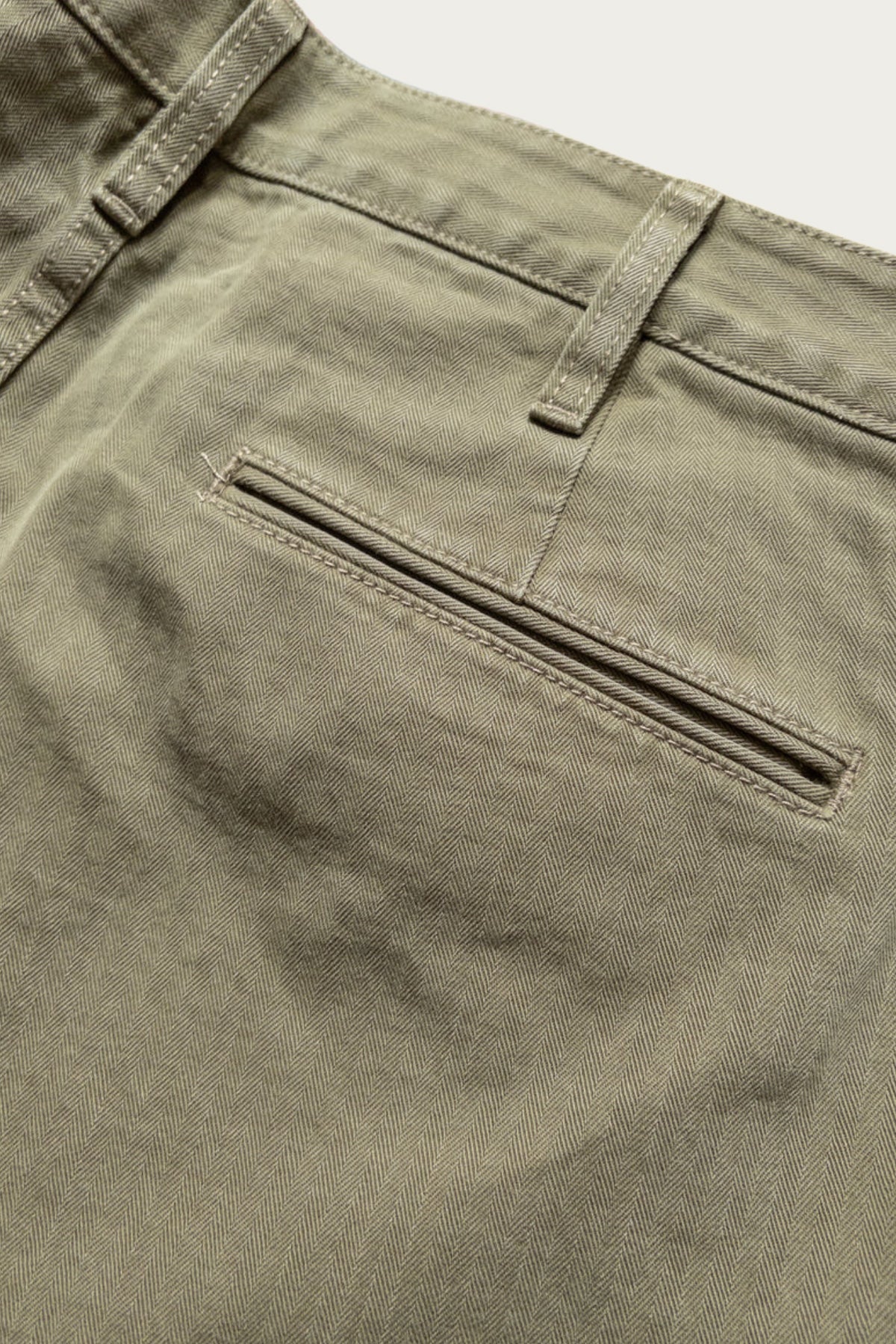 Wythe - Japanese HBT Chinos - Faded Olive - Canoe Club