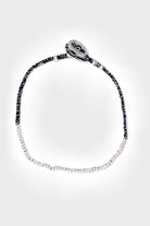 Mikia - Obsidian Bead Bracelet - Sterling Silver - Canoe Club