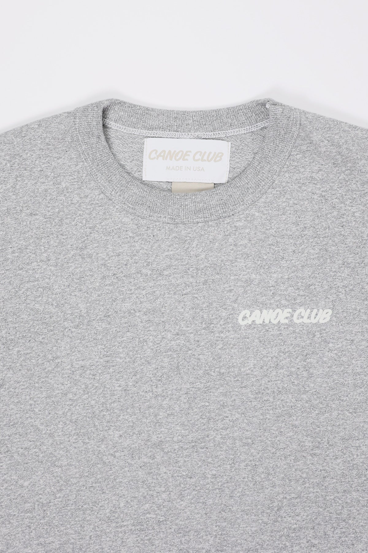 Canoe Club Collaborations - Shop Tee Small Logo - Heather Grey - Canoe Club