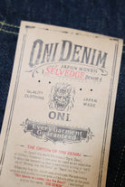 ONI Denim - 288ZR - 20 oz. Secret Denim - Regular Straight Fit - Canoe Club