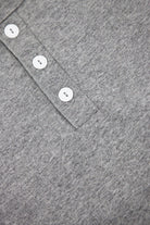 Velva Sheen - Tubular Knit Henley - Heather Grey - Canoe Club